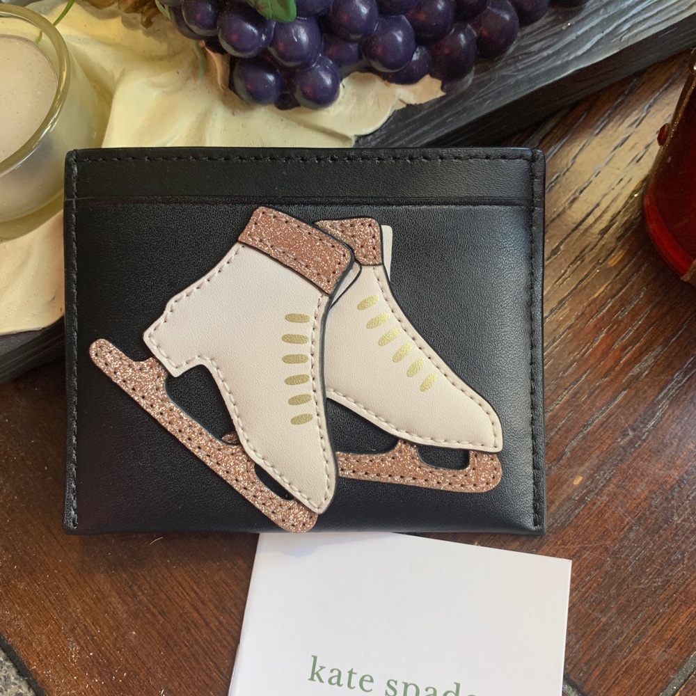 RARE!🔥Authentic Kate Spade leather iceskater Card case - Picture 5 of 9